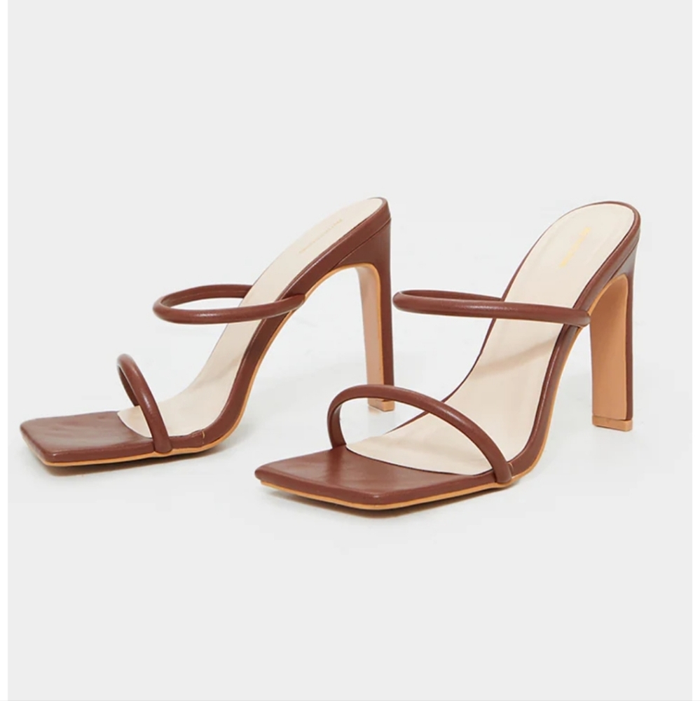 Pretty little thing brown heels